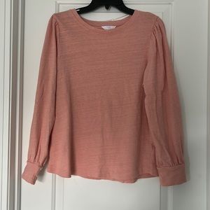Women's Time & True Long-sleeve Top With Puff Shoulder